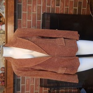 The Limited Sz Large,  Leopard 🐆 Print Suede Blazer